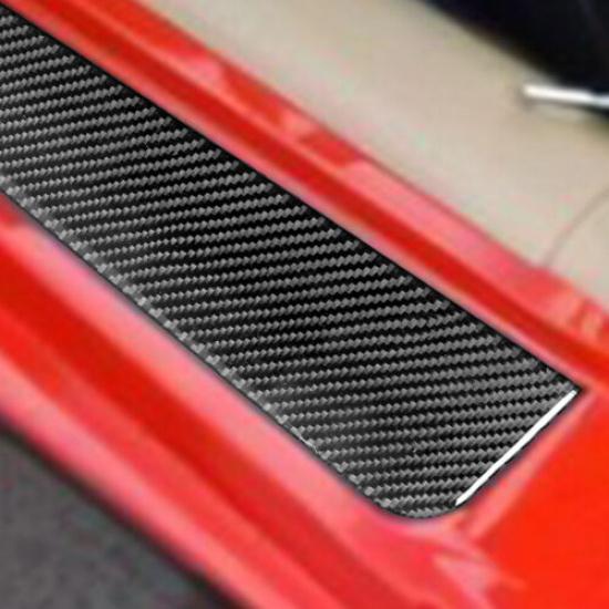 Door Sill Accent Carbon Fiber Interior Trim For Chevrolet Corvette C5 1998-2004