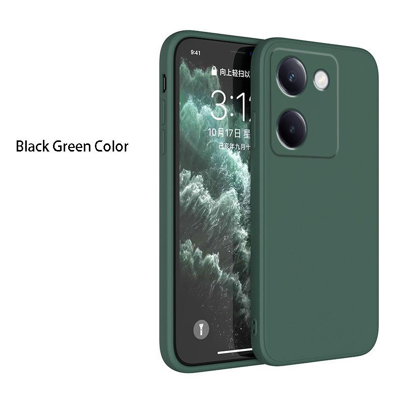 Квадратный чехол из жидкого силикона для телефона Xiaomi Pocophone POCO X6 X5 X7 M6 M7 Pro C61 C55 C65 C75 Матовый силиконовый чехол Fundas