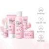 A Set of 5 Facial Care Products, Using Cherry Blossoms To Rejuvenate The Skin