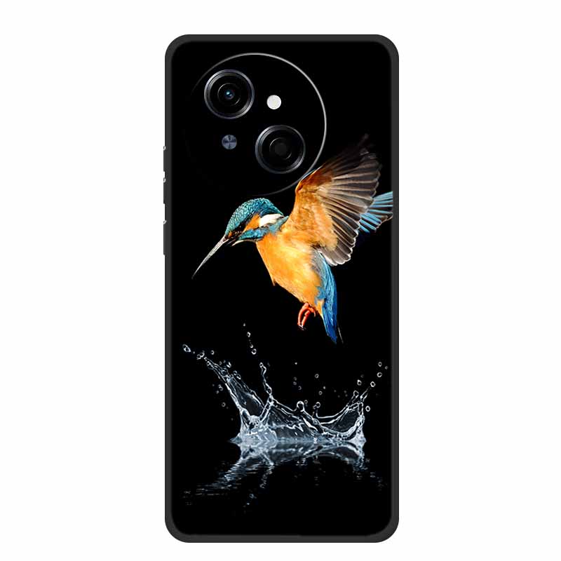Phone Case For Tecno Spark Go 1 S Back Cover Case 6.67" Black Silicone Soft TPU Coque For Tecno Spark Go 1S Case Go1S Funda Para