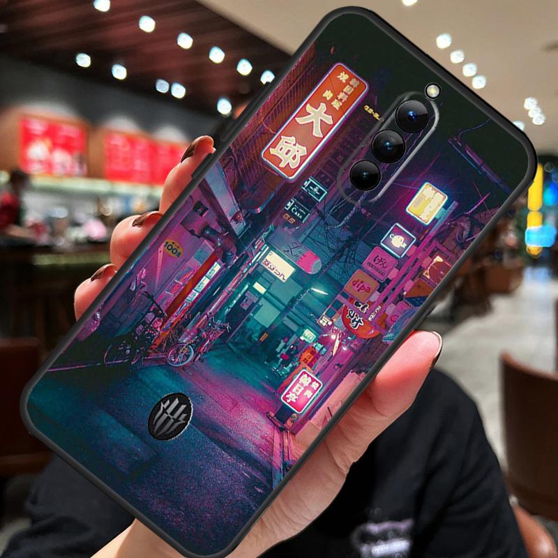 Japanese Night City Aesthetic Phone Case For ZTE Nubia Red Magic 9 Pro 8 8S Pro Plus 6 7 6S 7S Pro 6R 5S 5G Back Cover