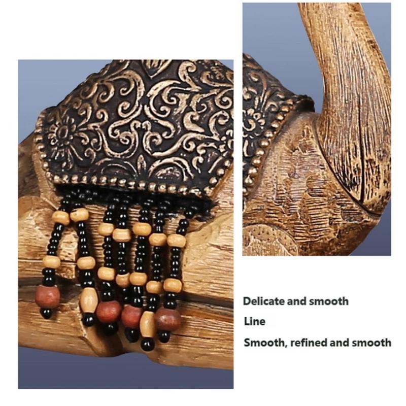 Фигурки верблюдов Статуи верблюдов из смолы Скульптуры животных Настольное украшение для офиса дома Настольные украшения Коллекционные предметы