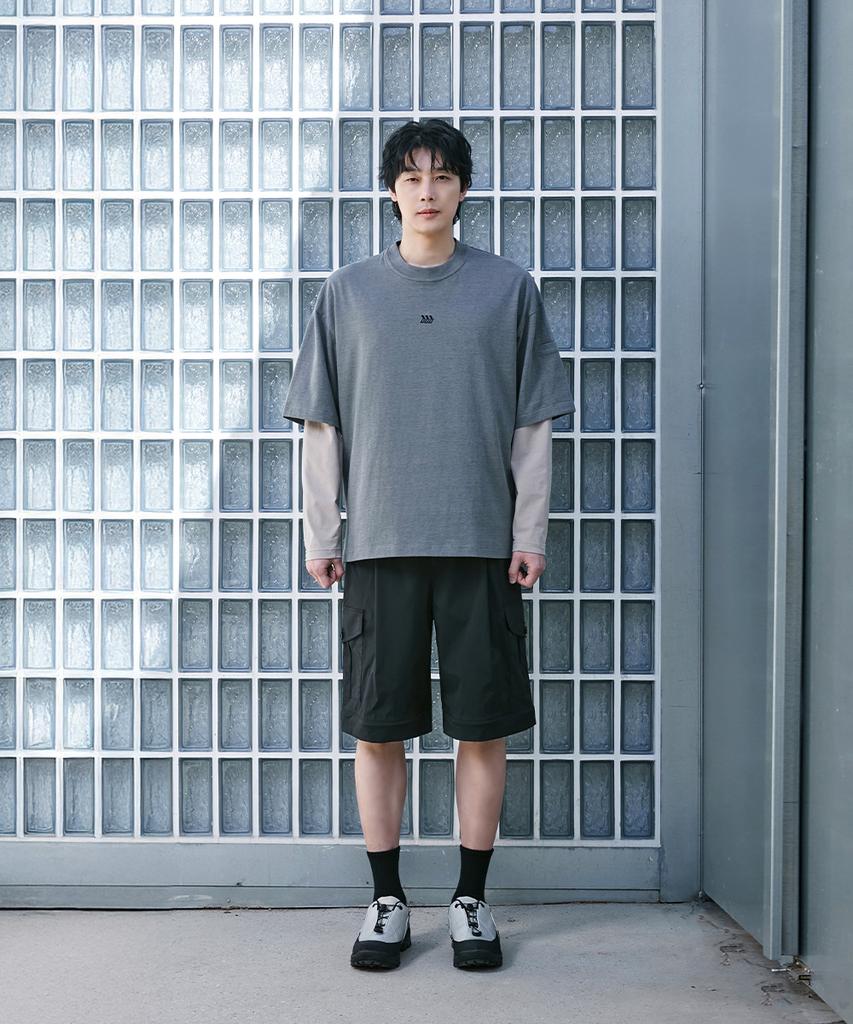 WILLBE LAB Пигментная оверсайз футболка с коротким рукавом (Gr)