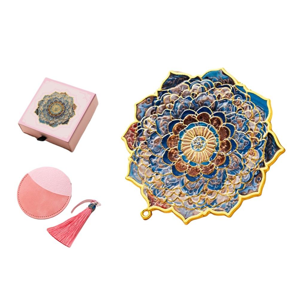 Медное 3D Зеркало для макияжа в виде цветка Изысканное винтажное зеркало Зеркало в китайском стиле Дуньхуан Унисекс