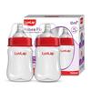 Пластиковая бутылочка для кормления LuvLap Natura Flo с широким горлышком против колик 150 мл (Упаковка из 2 шт.) Без БФА Новорожденный Младенец Малыш