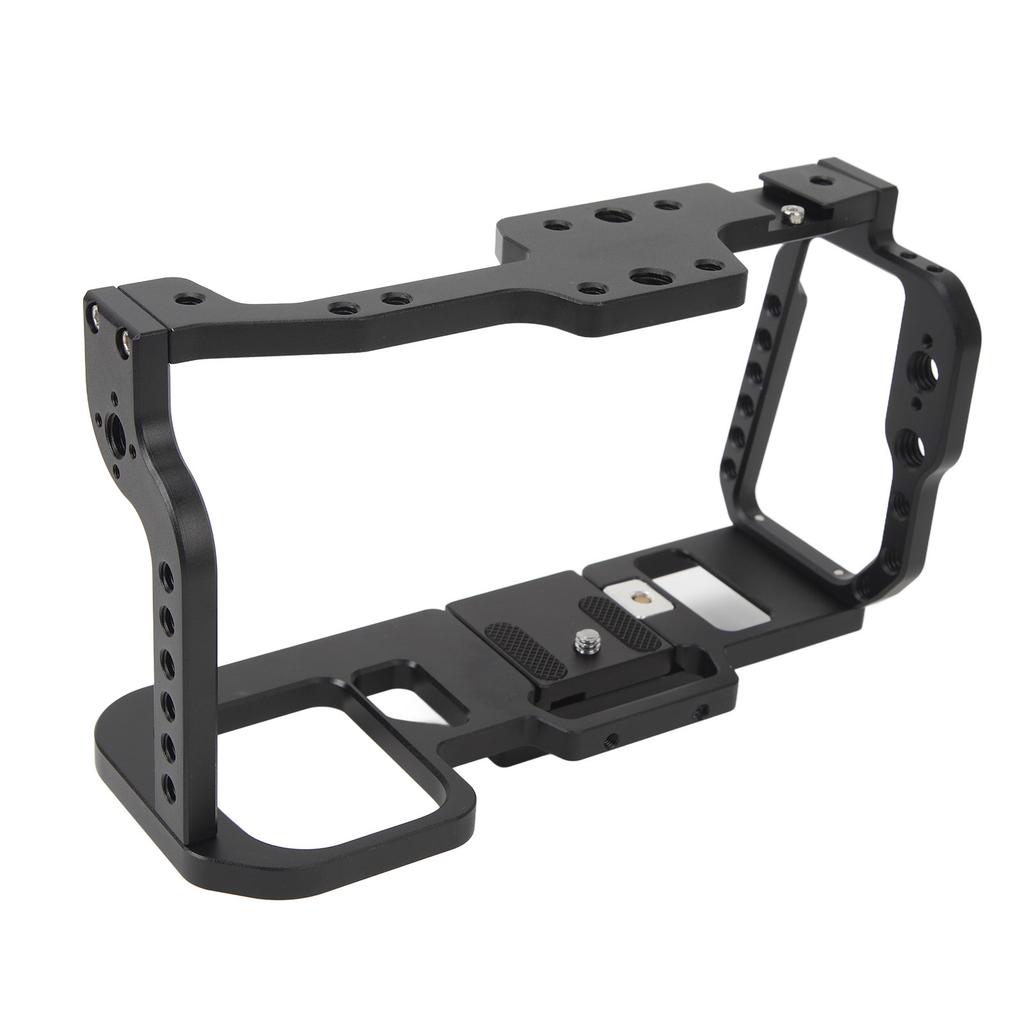 Video Cage Camera Rig Aluminium Alloy Strong Grip Quick Release with Cold Shoe 14in 38in Screw
