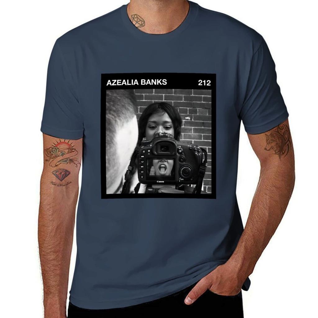 212 Black Frame Azealia Banks Tshirt Basic Plain Short Sleeve Crew Neck Tee