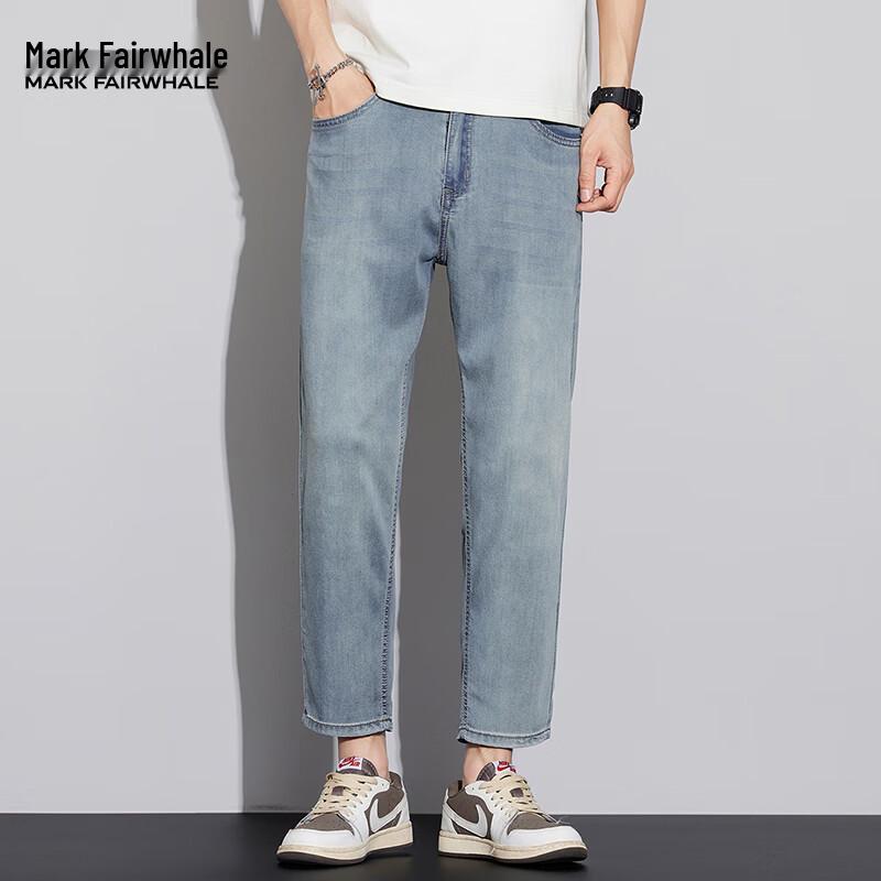 Мужские джинсы прямого кроя из смесового лиоцелла Mark Fairwhale