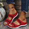 Women Sandals Breathable Mesh Summer Shoes For Women Low Heels Sandalias  Beach Slippers Sandals