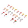 20pcs Pet Hair Clip Flower Shape Resin Lovely Sweet Cute Pet Grooming Hairpin for Small and Medium Pets