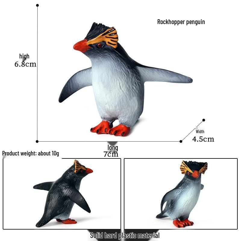 Набор моделей диких животных Арктики: Белый медведь и пингвин