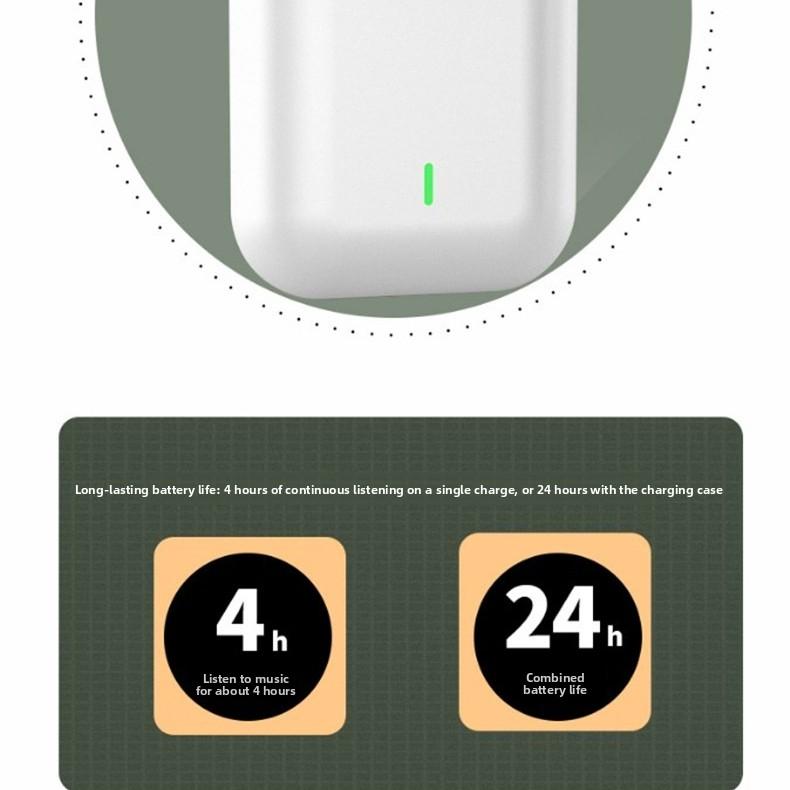 QUEED J18 Bluetooth Headphones, Wireless Bluetooth Headphones, Noise-cancelling Private Mold, Tws In-ear Stereo Movement