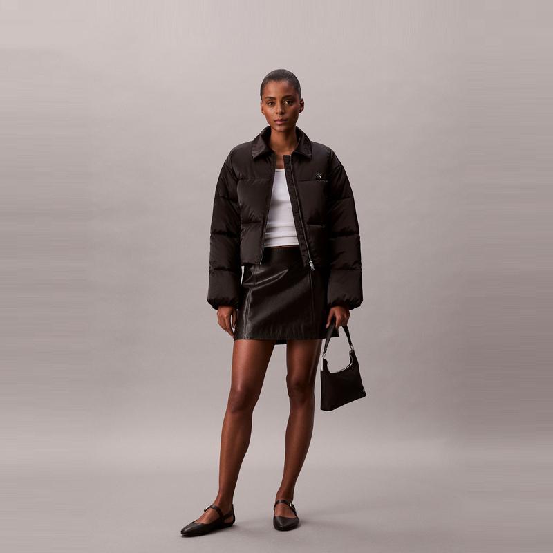 Calvin Klein Повседневная куртка свободного кроя с вышивкой букв, женская куртка 47D594G