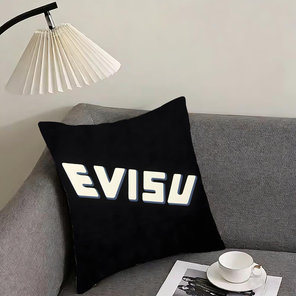 EEVISU Logo Cushion Cover Pillowcase Ultra Soft Skin Friendly Fabric Cloud Like Comfort Concealed Zipper