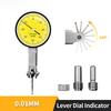 Kerseo 0-0.8mm Lever Dial Indicator Gauge With Measuring Probes Mechanical 0.01mm Measuring Tool Dial Bore Gauge Test Indicators