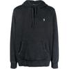 Толстовка мужская Polo однотонная с капюшоном, приталенная, с длинным рукавом, черная 710916690-025