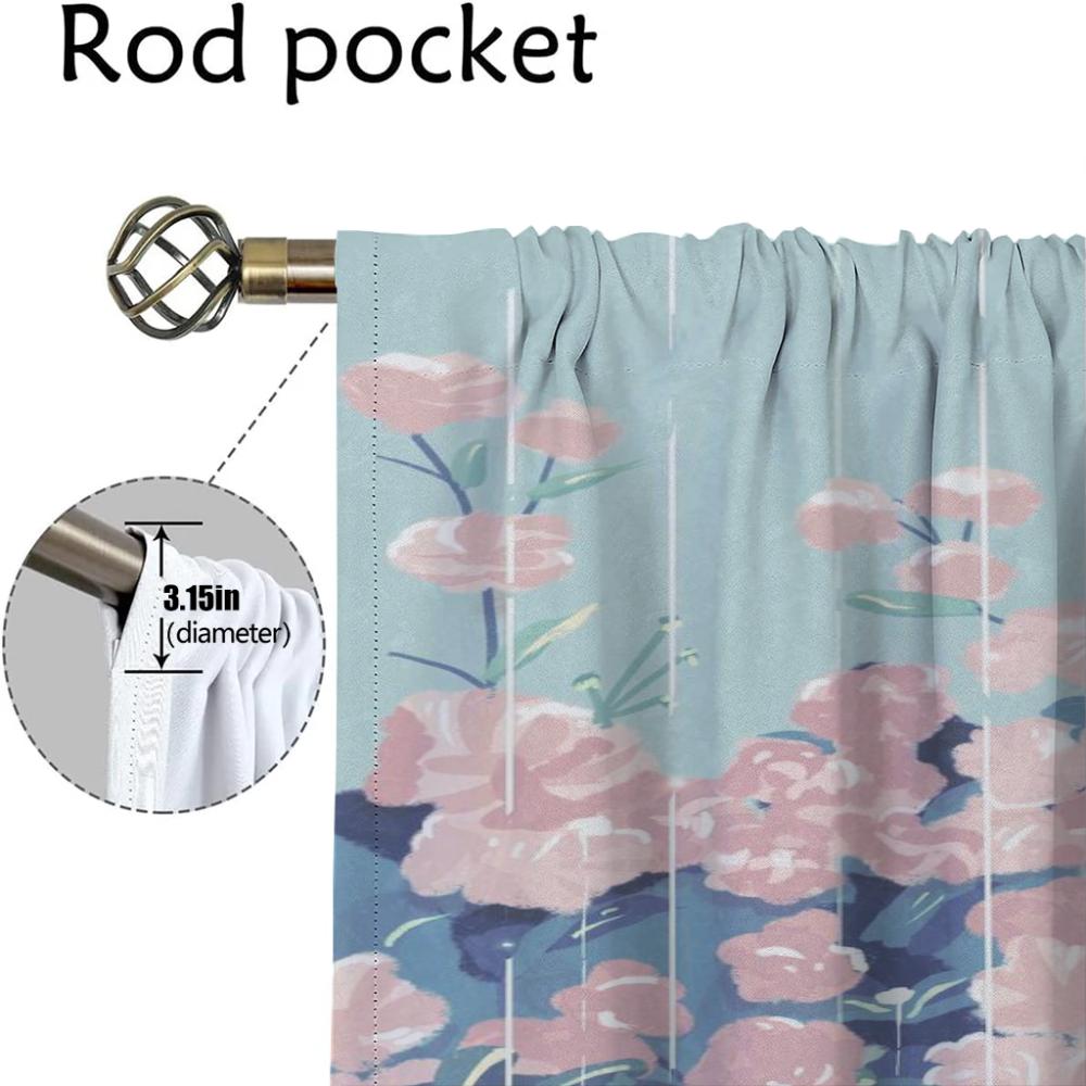 Печать пейзажей, шторы для спальни, шторы для комнаты, 2-панельные шторы для домашнего интерьера, украшения на Хэллоуин, гостиная