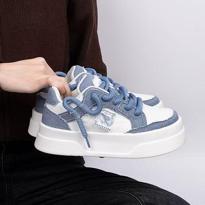 Летняя новая модная брендовая женская обувь для девочек, на платформе, увеличивающая рост, модная, универсальная, повседневная, обувь для скейтборда