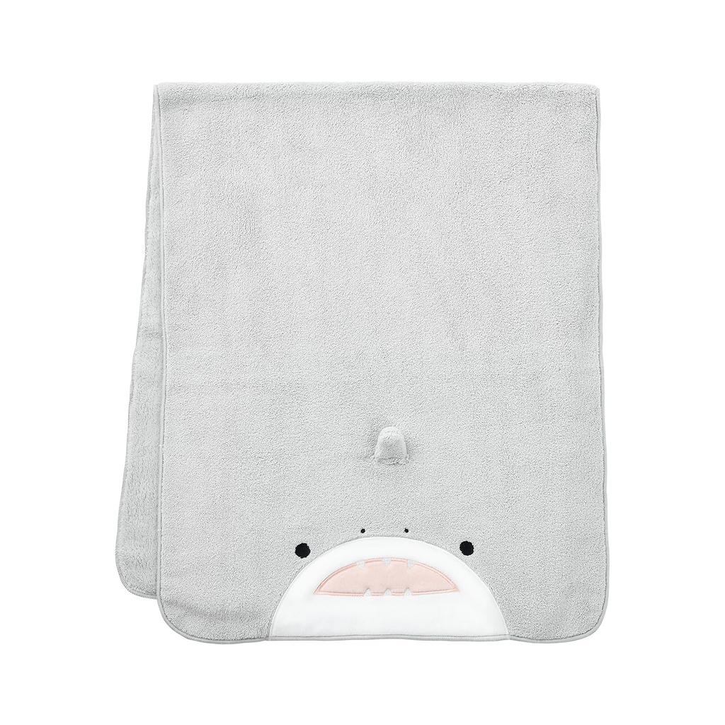 Live Heart Animal Hair Drying Shark Design Towel, (100cm Long), Absorbent, Quick-Drying, Soft, 27921-72