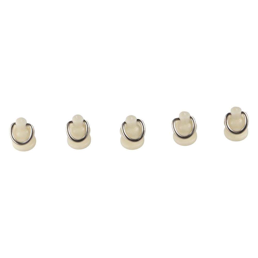 20pcs/pack Silent Curtain Hook Roller White Curtain Track Glider Curtain Track Pulley Windows