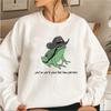 Youve Yee'd Your Last Haw Partner Толстовка Смешная лягушка Толстовка унисекс с круглым вырезом Толстовки с длинным рукавом Подарок для лягушки-любовника