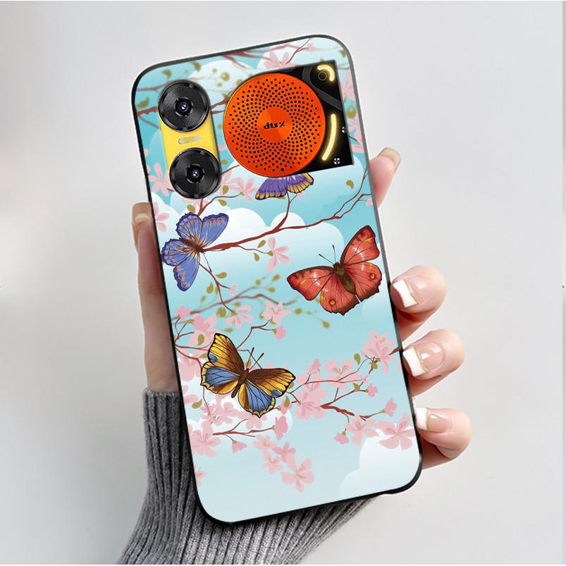 Чехол для печати для ZTE Nubia Music 2 Music2 Мягкий силиконовый черный корпус для ZTE Nubia Music Z2353 Чехол Милый Цветочный Мультяшный Корпус