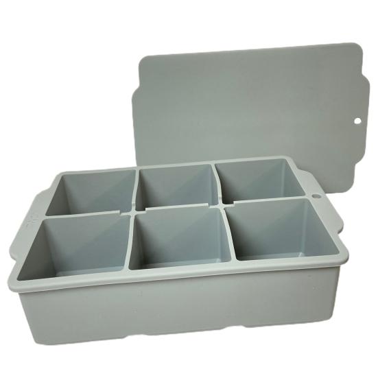 Квадратные 6 сеток «сделай сам», чтобы избежать порчи, быстрозамораживаемый лоток для льда, коробка, аксессуар для бара, лоток для формы для льда