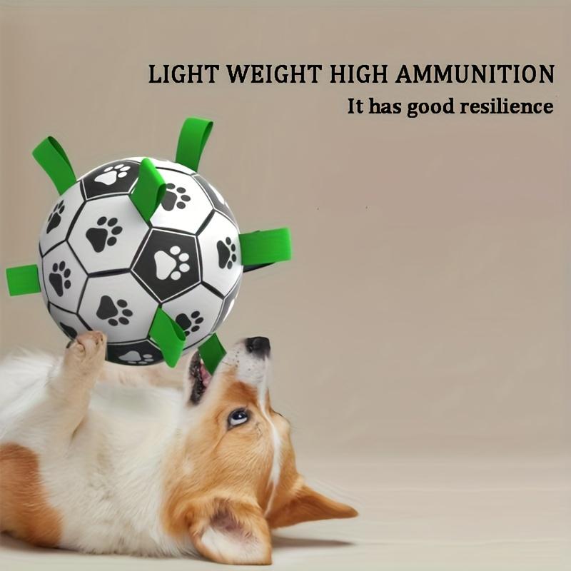 Dog Soccer Ball Toy Interactive Fetch Toy With Tabs