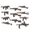 Военные Строительные Блоки Аксессуары Фигурки Солдат Оружие Ящик Винтовка Пистолет-пулемет АКМ Щит Мини Кирпичная Игрушка K003 Подарок
