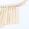 Sparkling Bars Choker Metallic Necklace Bib Chunky Collar Fringe Necklace Metal Tassel Punk Jewelry for Women