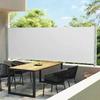 VidaXL Retractable Patio Side Awning 600x160 Cm Cream 313376