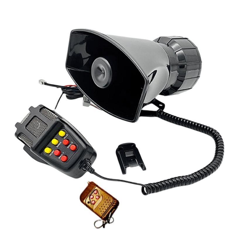 Alarm Horn 12V Car With 7 Tones Wireless Remote Control For Motorcycle Modified Vehicle Loudspeaker Horn