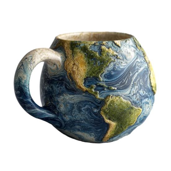 Кофейные чашки с космической тематикой и эргономичной ручкой, пригодные для мытья в посудомоечной машине, кружки с тиснением в виде планет Солнечной системы, кружки с изображением планет