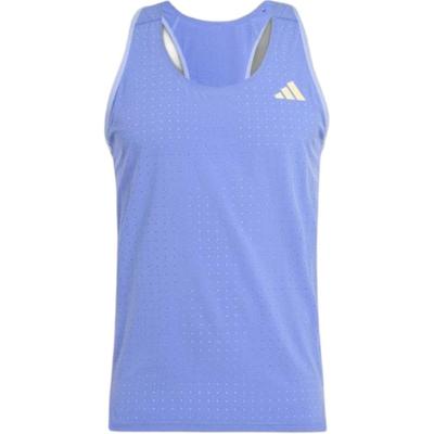 Adizero Letter Round Neck Slim Fit Удобный светоотражающий жилет для мужчин, топы цвета кобальта и синего IX2810