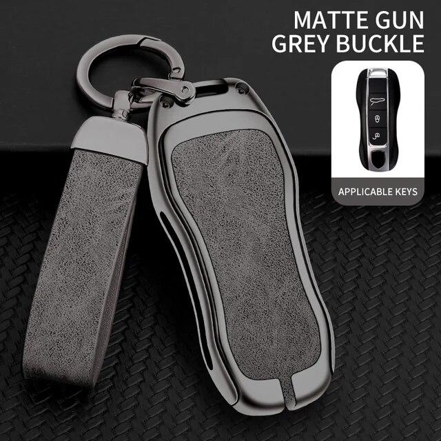 Чехол для дистанционного ключа автомобиля из цинкового сплава, брелок для Porsche Panamera Cayenne 971 911 9YA Macan Boxster, брелок для ключей, автомобильные аксессуары