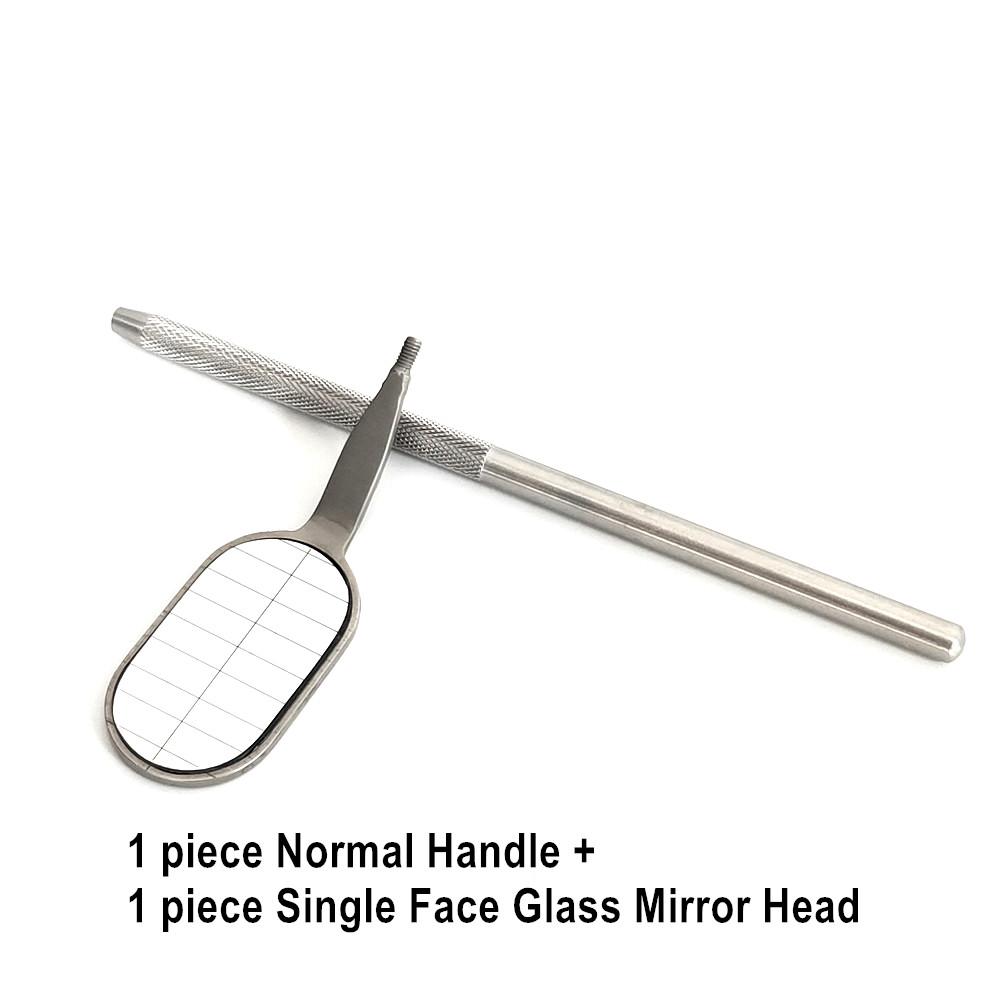 Стоматологическое зеркало для рта Одонтоскоп Уход за полостью рта Чистота зубов Осмотр Гигиена Стеклянное зеркало Зеркало с ручкой