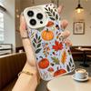 Осенний узор Тыквы Листья Жесткий Чехол для Телефона для Iphone 16 15 14 13 12 11Pro Max Mini Ударопрочный Защитный Чехол с Защитой от Царапин