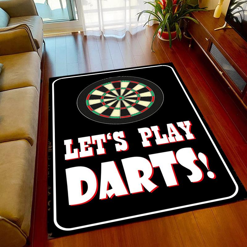 Sport carpet dart target printing carpet game room living room bedroom Area non-slip carpet door mat birthday Rugs gift  home