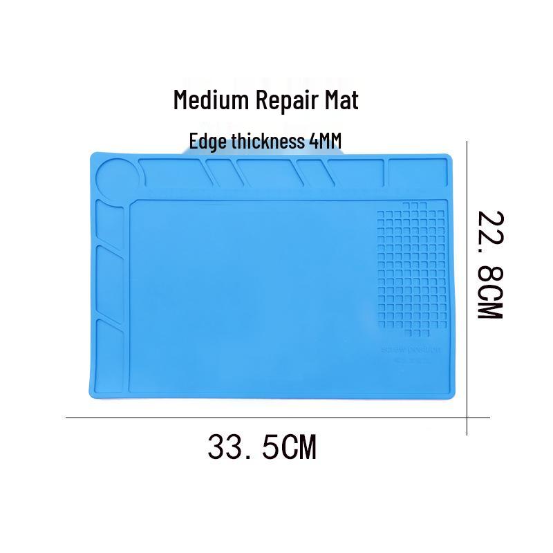 High-Temperature Resistant Silicone Repair Mat with Magnets for Mobile Phones