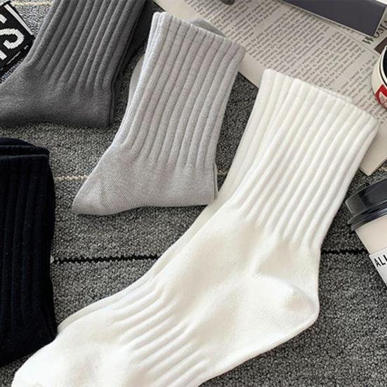 1 пара носков унисекс, однотонные трикотажные носки средней длины с защитой лодыжки, мягкие, высокоэластичные, нескользящие, теплые, без запаха, впитывающие пот, спортивные носки для взрослых