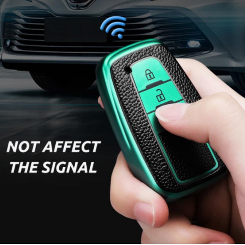 Кожаный чехол для ключей из ТПУ для Toyota Camry Prado CHR Prius Corolla RAV4 Corolla Yaris RAV4 Highlander, держатель дистанционного брелока