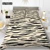 Пододеяльник с принтом зебры King Polyester Red Black Stripes Комплект постельного белья Wild Animal Zebra Wildlife Skin Покрывало для девочек
