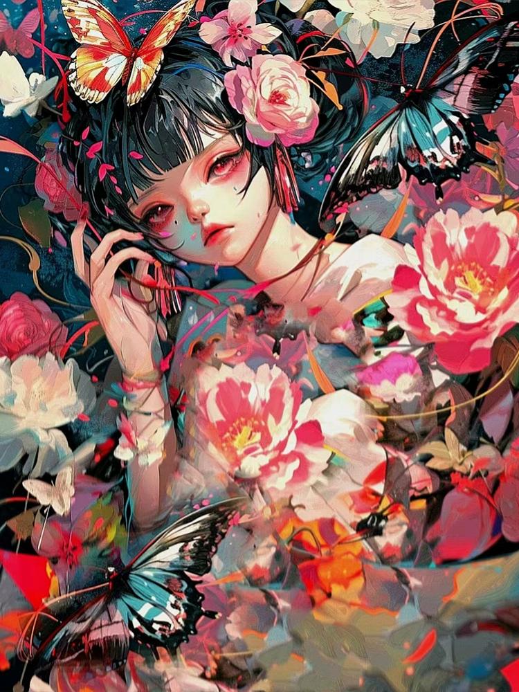 5D DIY Полная квадратная алмазная картина Новое поступление Мозаика Женщина Алмазная вышивка Полный комплект Портрет Стразы Картина Декорат