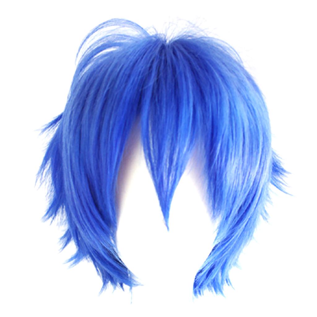 Wig Men's Short Spiky Layered Hair Composes A Halloween Anime Role-Playing Wig
