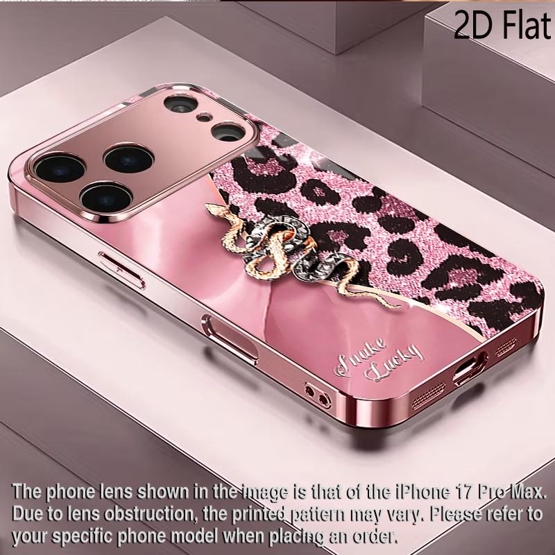 Opard 2DFlat Для iPhone17 18 16 15 14 13 12 11 Pro Max XS XR 8 7Plus Чехол для телефона Ударопрочный Защитная задняя крышка