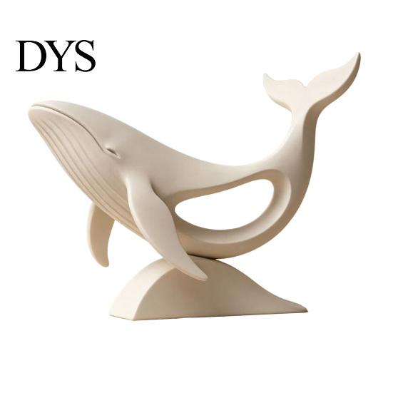 Минималистичное Офисное Настольное Украшение, Полая Фигурка Кита, 3D Печатная Матовая Скульптура Животного для Простых Домашних Аксессуаров, Декор Стола, Современные Статуэтки