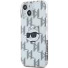 Karl Lagerfeld Klhcp15Shklpcht Iphone15 / 14 / 13 6.1 Transparent Hardcase Iml Choupette Head & Monogram
