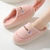 Winter Cotton Slippers Women's Thick Bottom Indoor Home Warm and Comfortable Velvet Home Indoor Non-slip Couple Slippers Men