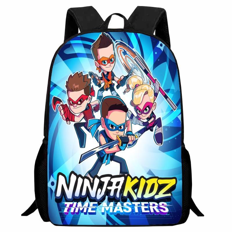 Школьная сумка с принтом Ninja Kidz, Мультяшный повседневный рюкзак для начальной школы, 1 класс