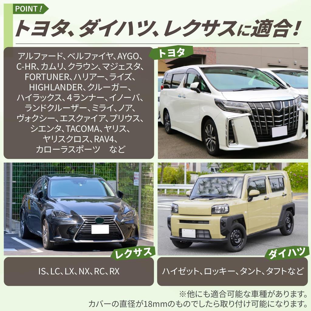 ROOOCYY Универсальная крышка датчика света автомобиля, совместимая с Toyota Lexus Daihatsu 18 мм, инструмент для датчика света, дымчатый